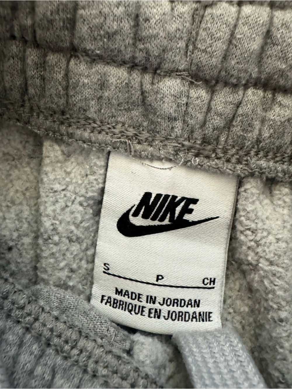 Nike Kids Gray Sweatpants with White Swoosh